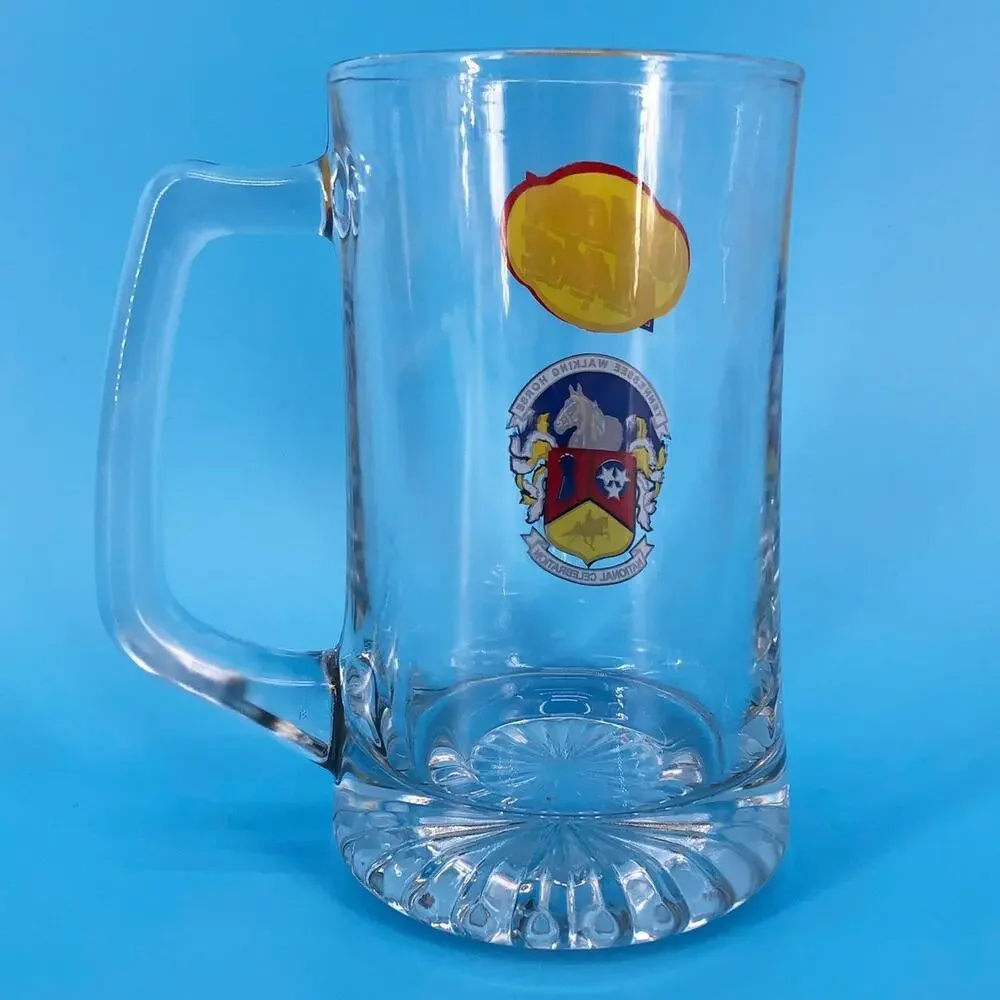 glass beer mug Tennessee Walking Horse National Celebration 2000s vintage